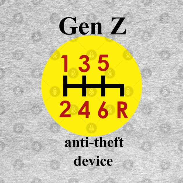Gen Z anti-theft device in red, yellow, and black by etihi111@gmail.com